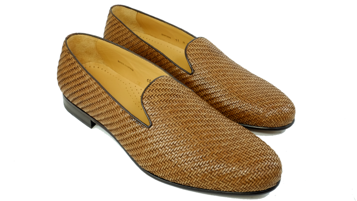 Woven BAKER BENJES Baker Benjes Simpson Woven Shoes Black | MensDesignerShoe.com main image 3