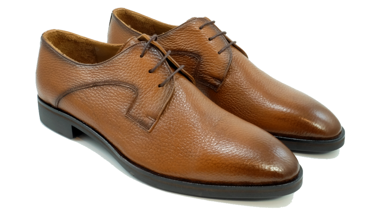 Alan Payne Louie Suede Plain Toe Blucher Oxford Gray Size 10.5 Louie Plain Toe Lace-Up Oxford in Brown Suede by Alan Payne  main image 3