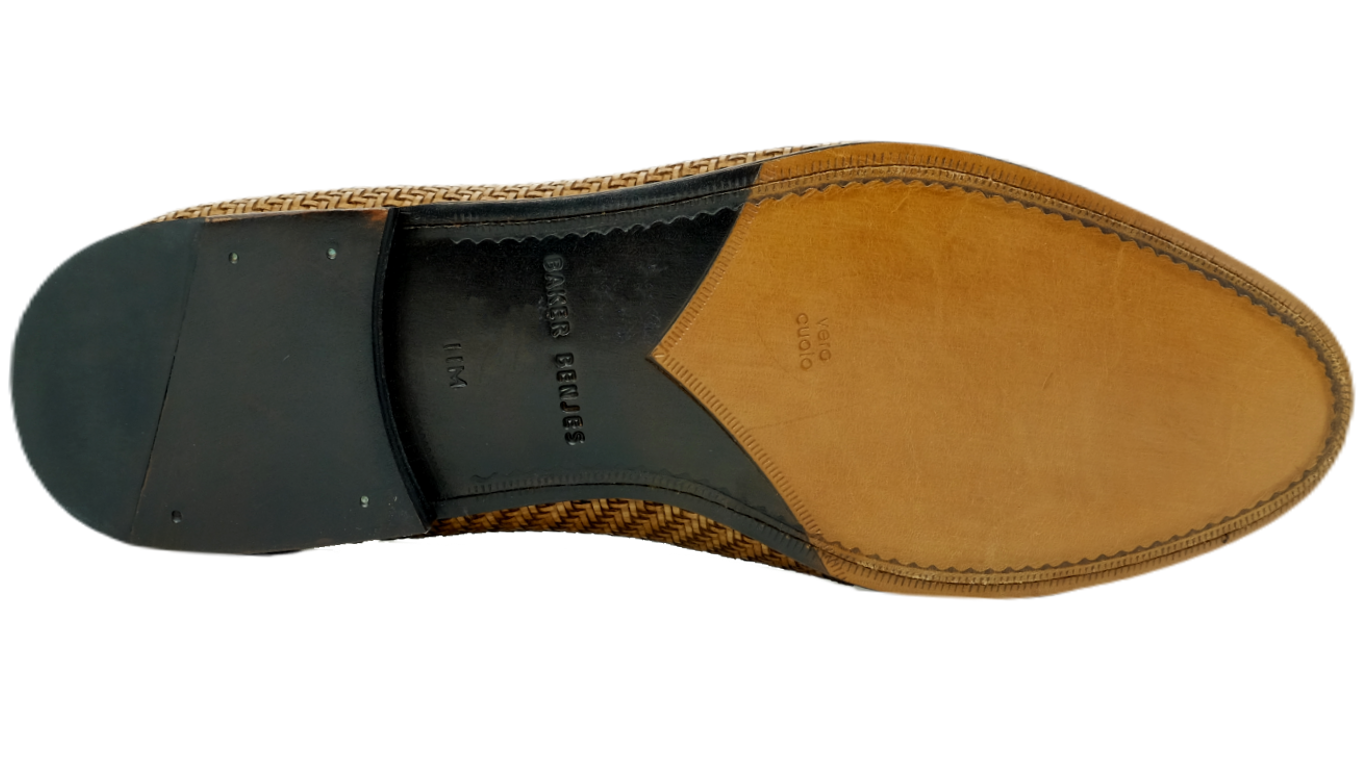Woven BAKER BENJES Baker Benjes Simpson Woven Shoes Black | MensDesignerShoe.com main image 4