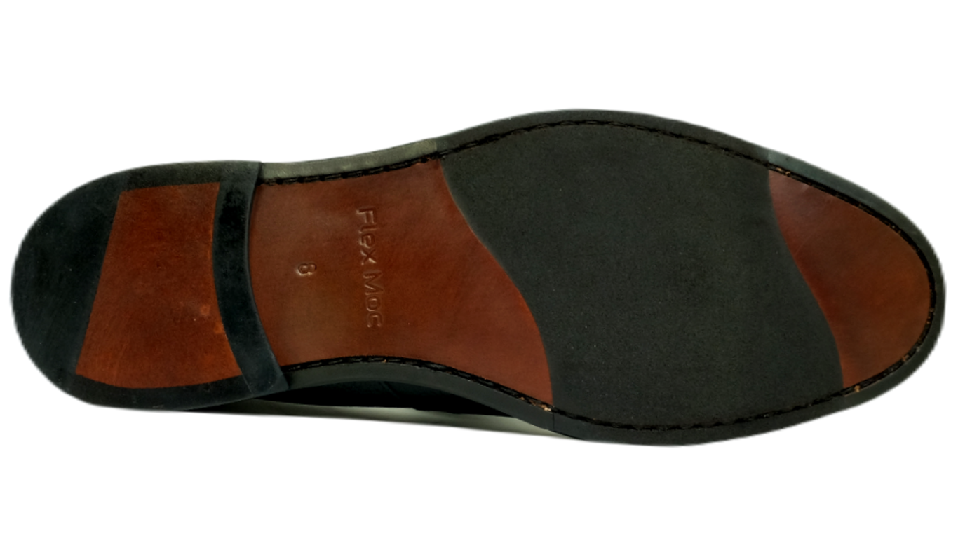 NEW ALAN PAYNE men\'s naples modern suede penny loafer in bourbon N A P L E S | mahogany – Alan Payne Footwear main image 2