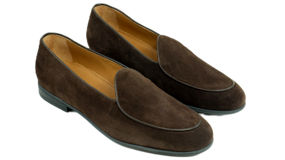 P R I M O  |  dark brown suede